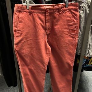 💜J Crew Mens Red Pants 32/32